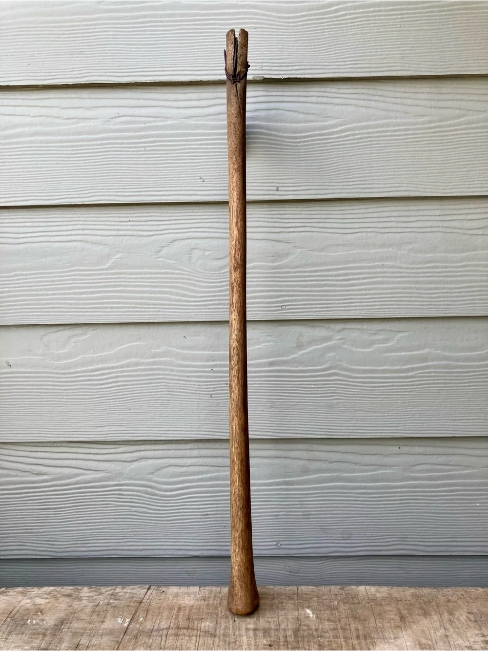 Vintage Cutting Tool with Wood Handle Rustic Decor